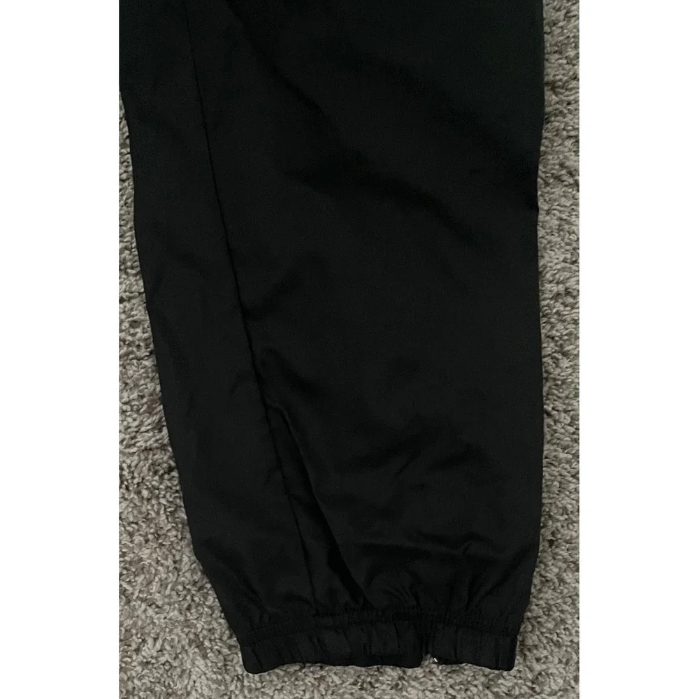 VTG Y2K Nike Jogger Track Pants Womens Large 12-14 Black Windbreaker‎ Athletic